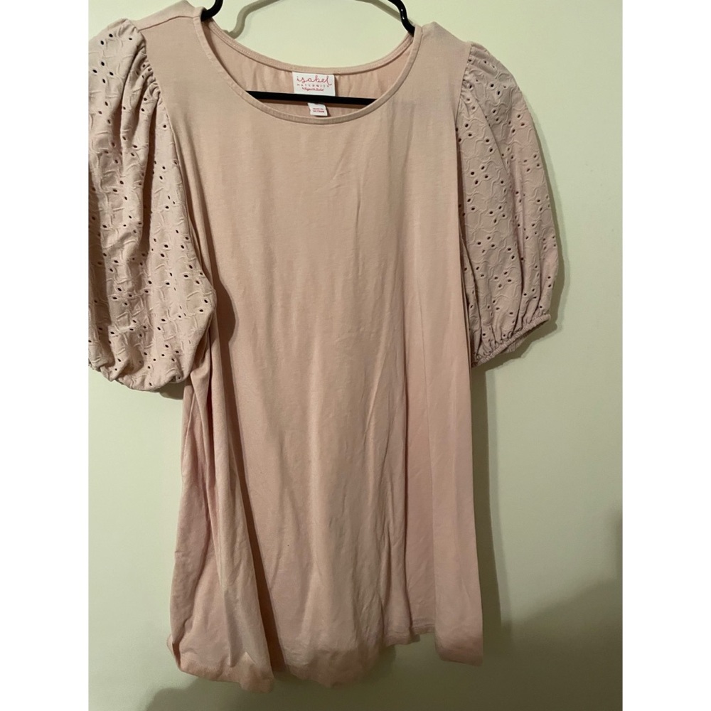 Pink maternity shirt